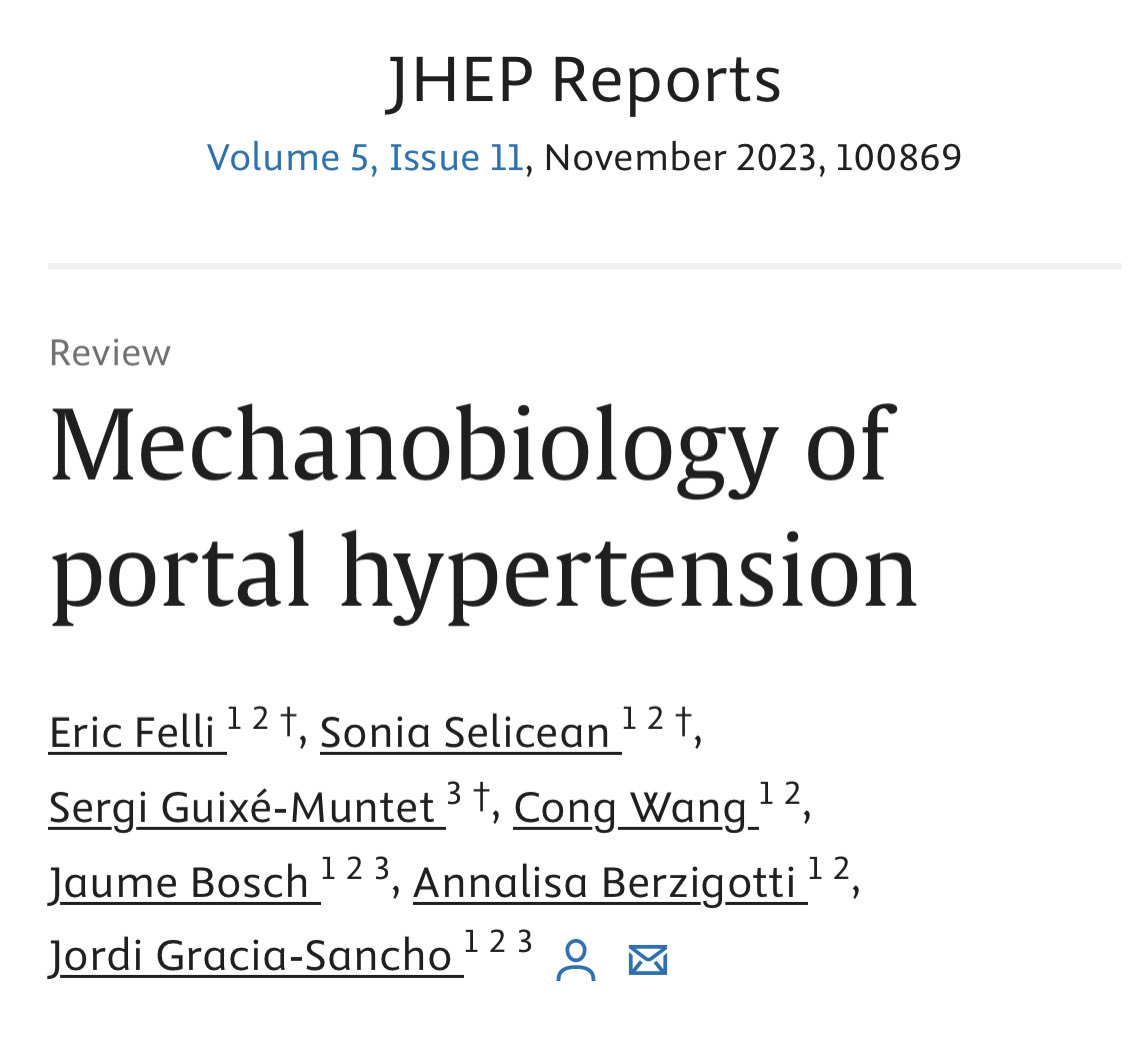 HOT OFF THE PRESS! How mechanical forces impact liver health & contribute to Portal Hypertension (PH)? ✅Our latest review delves into the interplay between forces and cell responses, shedding light on potential therapies for PH. Now in @JHEP_Reports 🔓sciencedirect.com/science/articl…