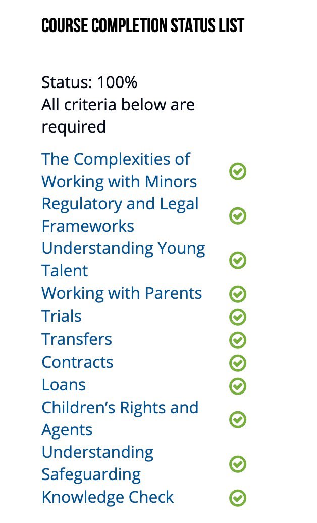 M_M_Pedersen's tweet image. ☑️FIFA agent exam completed*
☑️FIFA course on Working with Minors completed*
#fifaagent
*First try