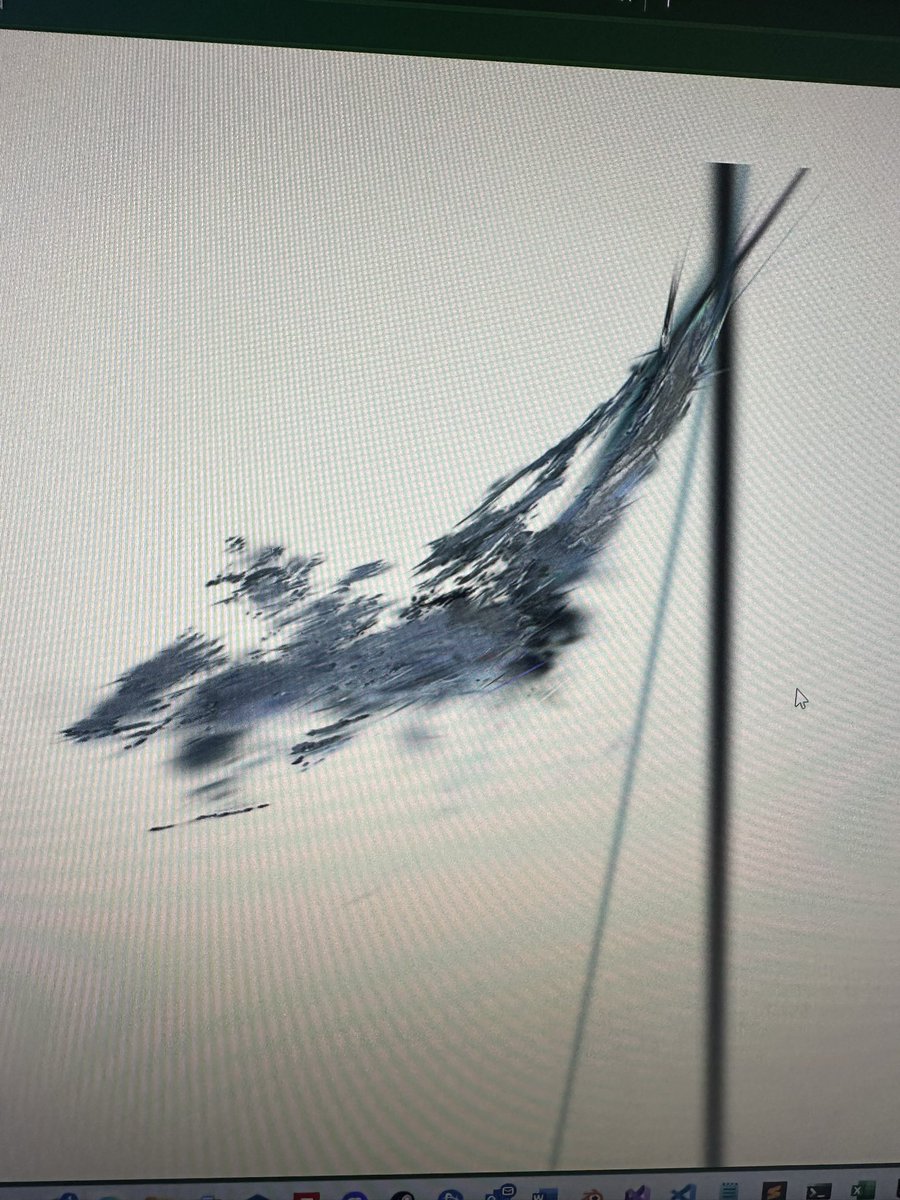 DerekRuss's tweet photo. @Polycam3D Any reason why my splats are coming out like this? I took a video with the house in focus in the center and slowly walked around in an orbit without moving the camera. I checked out the pics and they seem fine. I've tried using 40 to 200 pictures and I keep getting this https://t.co/uNxuGMwm4p