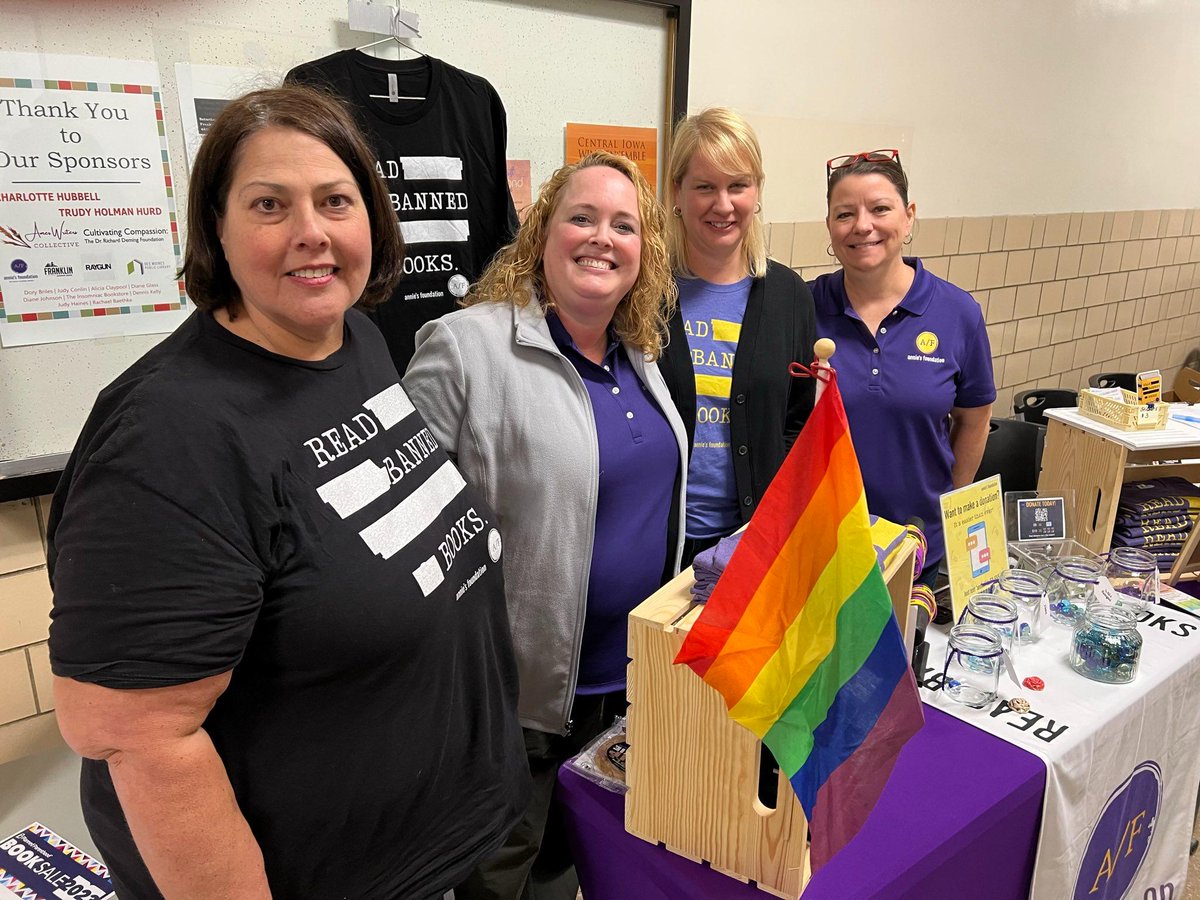 Annie’s Foundation was among the sponsors of yesterday's Banned Books Festival at Franklin Junior High. The nonprofit group has given away 4,000 free banned or challenged books locally in the last year.