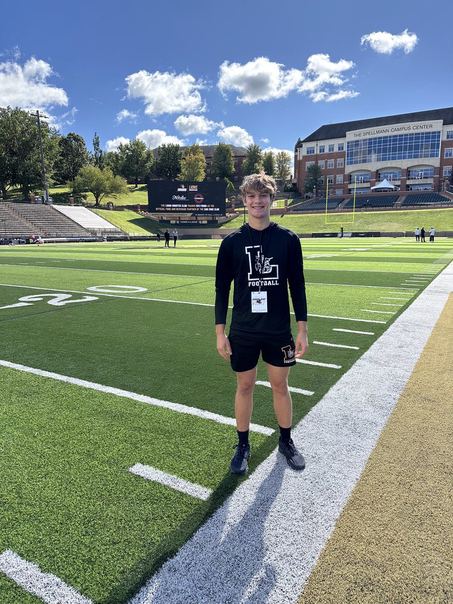 PreckelThomas's tweet photo. Had a great time yesterday at @LindenwoodFB for a game day visit! Thanks to @CoachGoldenberg for the invite! 
@LHS_Lancer_FB @elitefootball @hicksadam192 @GSV_STL @JPRockMO @ludwig_aidan https://t.co/c9k5bkUkyu