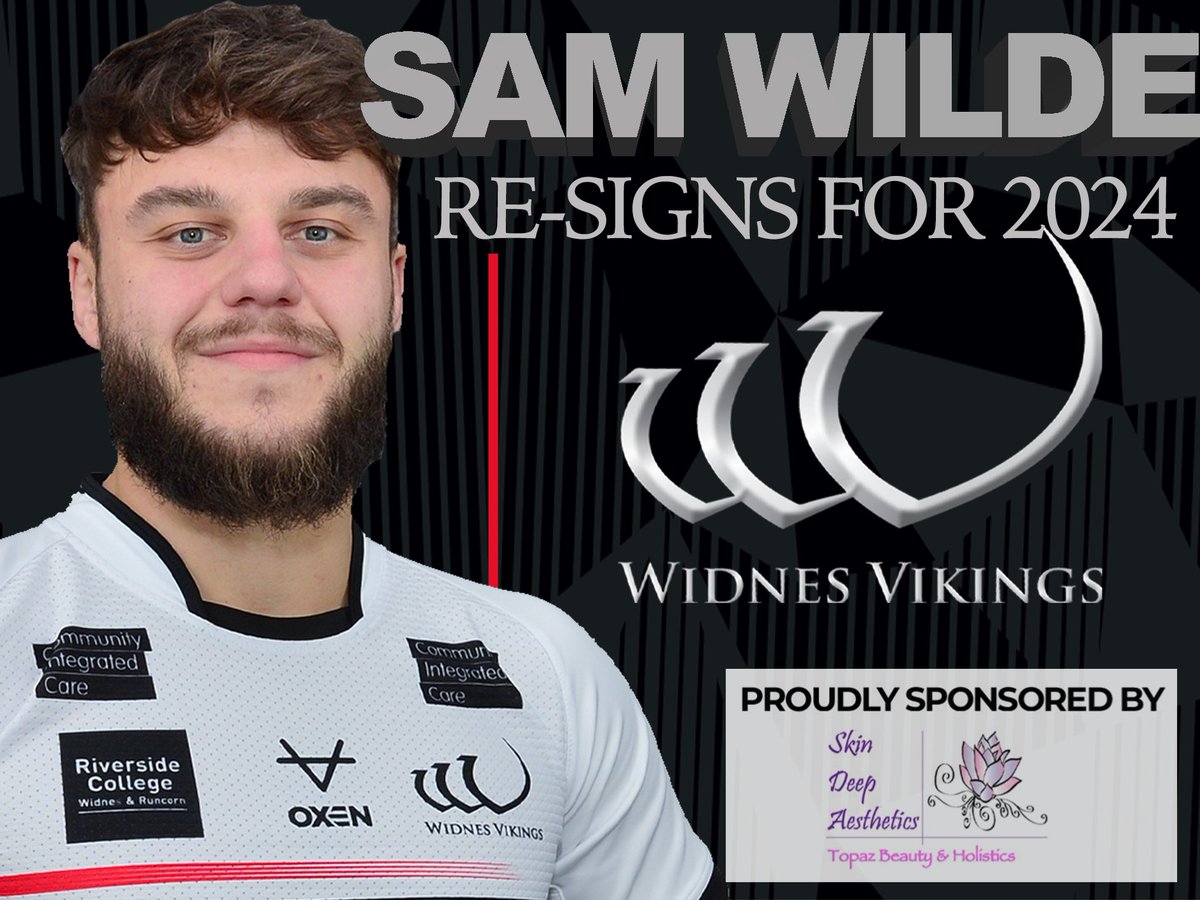 WidnesRL's tweet photo. 🏉 We're delighted to announce that second-row Sam Wilde has signed a new 1-year contract to remain at the #Vikings in 2024! ✍🏼

🗣️ We spoke with Sam about the upcoming campaign, as well as getting the thoughts of Head Coach Allan Coleman!

#COYV

👇🏽 More: https://t.co/BwNh3quzG6 https://t.co/0yRguHeAVp