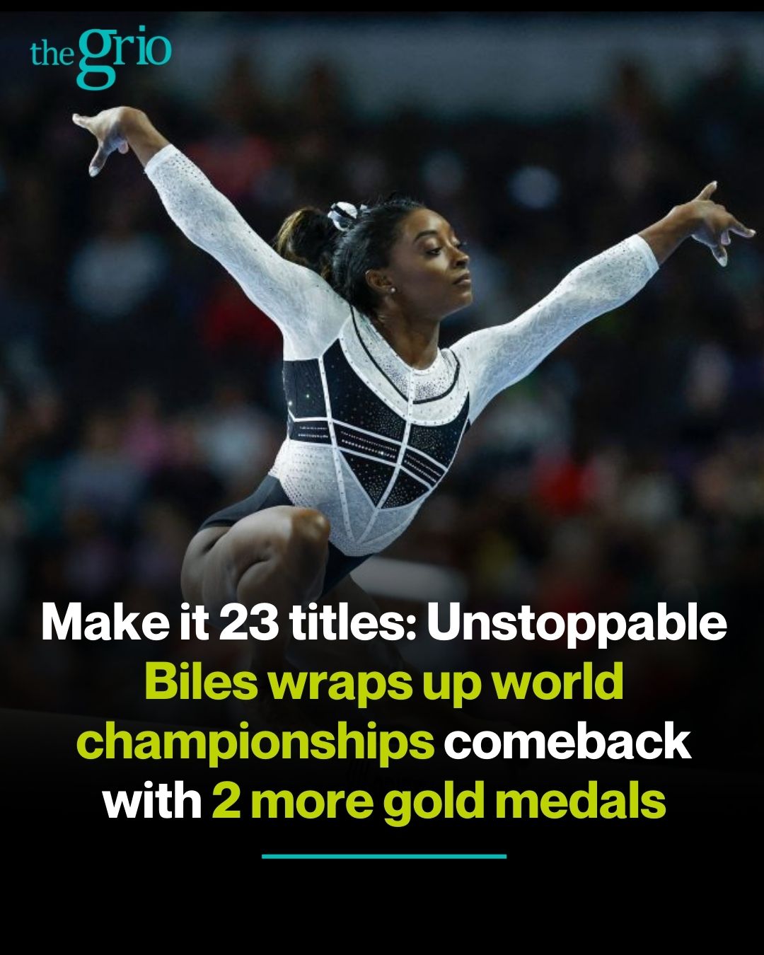 Simone Biles at Gymnastics World Championships: Golds in beam, floor