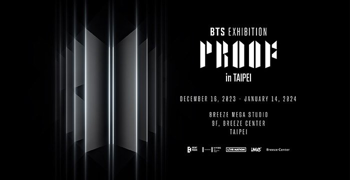 yuunarmy's tweet photo. 來台灣了🥹

🟣 EXHIBITION :Proof in Taipei 🟣
活動日期:2023年12月16日-2024年1月14日
展覽時間: 上午10:00-晚上21:50
展覽地點: 微風廣場9F─微風藝文中心
購票網址: https://t.co/v7eEpSKAYf
(2023.10.25中午12:00開賣💜) https://t.co/n5ot0vdUQ9