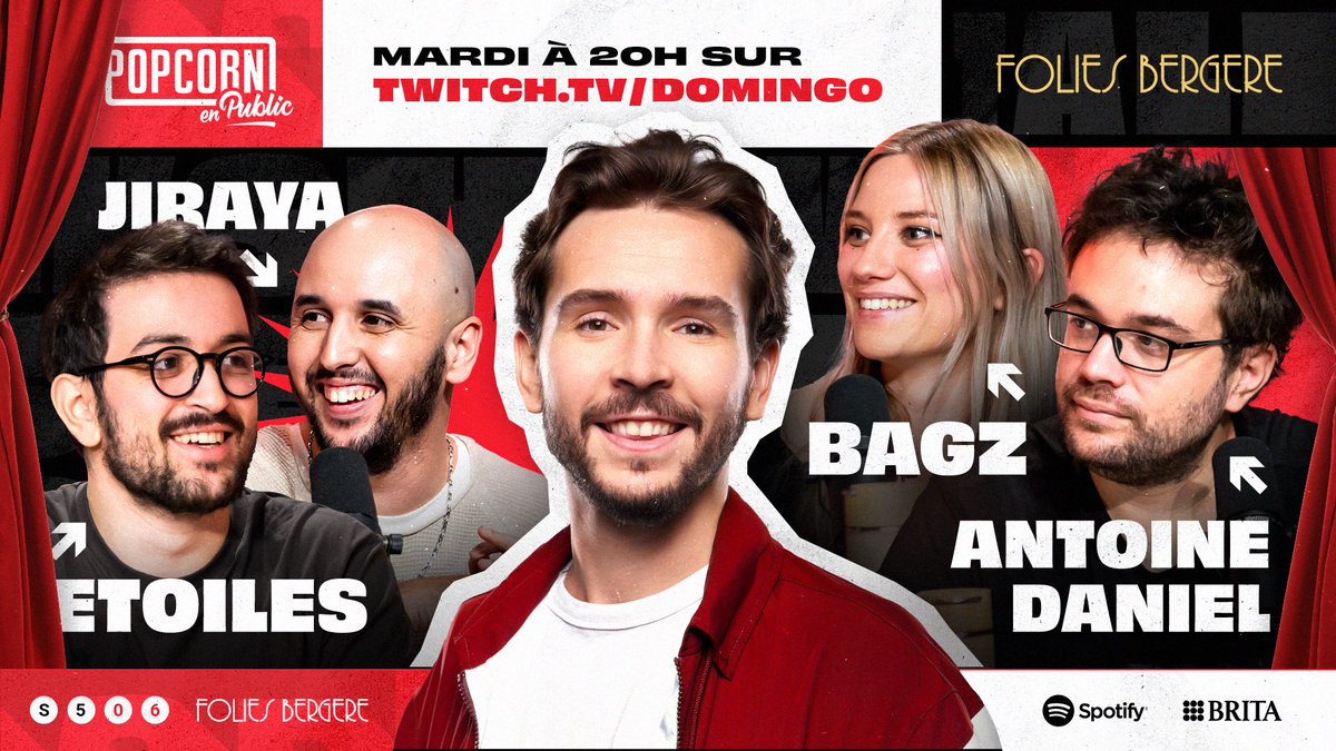 PopcornTalkshow's tweet photo. Pti rappel du casting de fou pour l’émission de mardi soir aux Folies Bergère ! 😍 https://t.co/vyEdooucTW