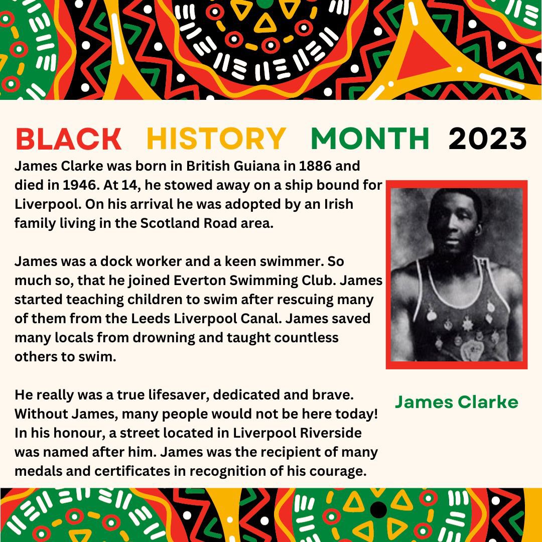 #BlackHistoryMonth Day 8 James Clarke a docker and keen swimmer who saved the lives of many🏊🏾