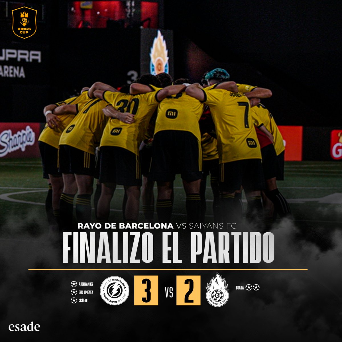 RayodeBarcelona's tweet photo. FINAAAAAAAAAAAAAAAAAAAAAAAAAAAAAAAAAAAAAAAAAAAAAAAAAAAAAAAAAAAAAAAAAAAAAAAAAAAAAAAAL.

SOMOS WINNEEEEEEEEEEEEEEEEEEEEEEEEEEEEEEEEEEEEEEEEEEEERSSSSSSSSSSSSSSSSSS 

⚡️ Rayo de Barcelona 3️⃣-2️⃣ Saiyans

¡VAMOS RAYOOOO! 💛🖤 #LosVillanos 🦹🏻‍♂️ https://t.co/hKPEZxQHNC