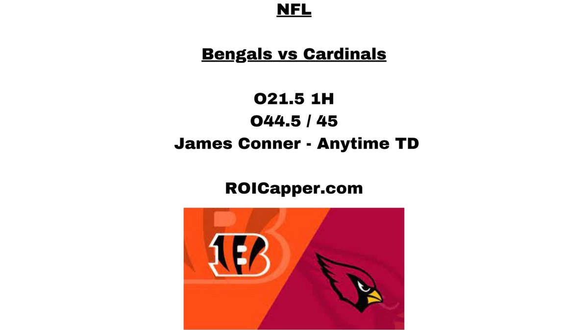 ROICapper1's tweet photo. Show Support by Hitting the Like Button or Retweeting. 👊🙏

https://t.co/keVuqKazKv 

#nfl #cardinals #bengals #freeplays #sportsbetting #sportsbettor #sportsbettingpicks #sportsgambling #football #arizonacardinals #sportsbettingadvice #sportsbettingtips #nflpicks  #nflfreeplays https://t.co/9FHHgwjv3l