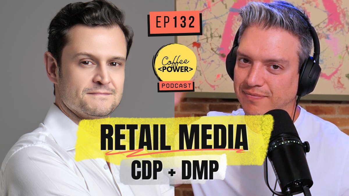 🎧🎥 Nuevo Episodio 🔥🚀

🛑🔥🎙️ En el episodio 132, exploramos el mundo del Retail Media, la evolución de los CDP, la muerte de los DMP 🔄 y más.

👀🎧 Míralo o escúchalo aquí: youtu.be/5QiRA5eoY-s

#podcast #retailmedia #cdp