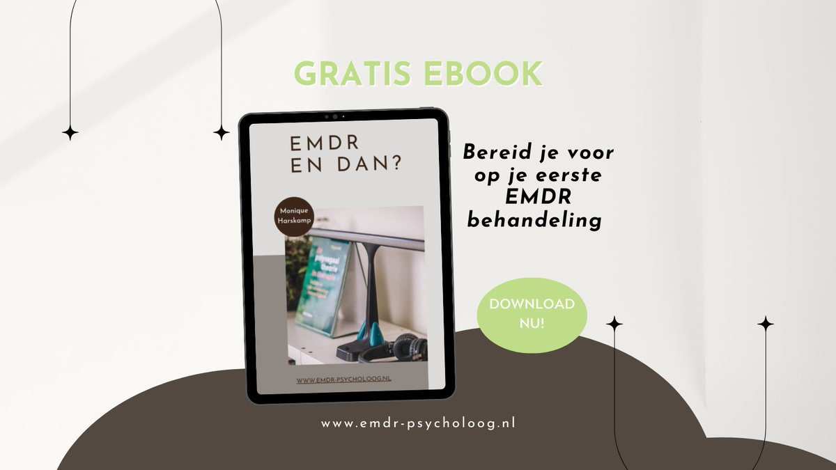 Heb je binnenkort je eerste #emdr behandeling gepland, en wil je goed voorbereid zijn. Download dan het eBook. bitly.ws/WMAz