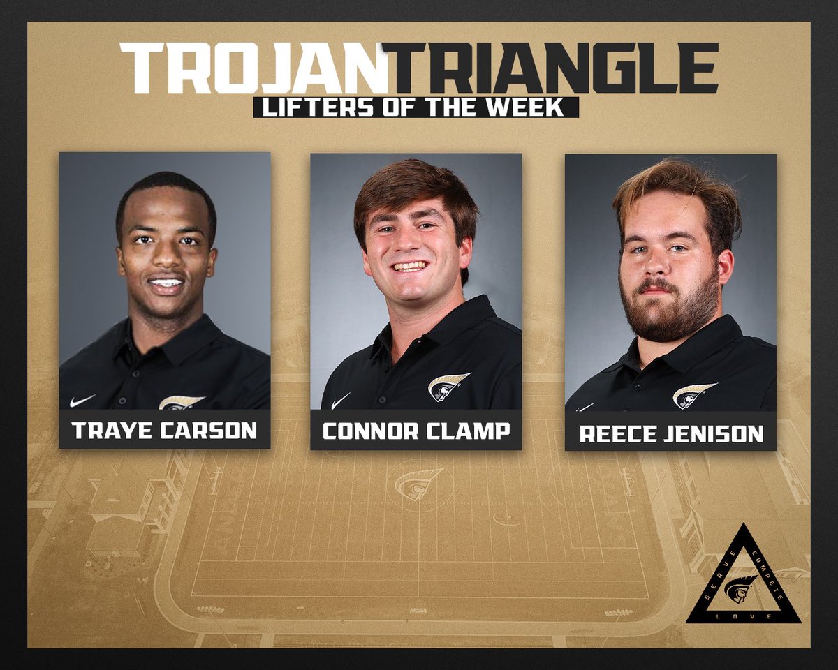 AUTrojansFB's tweet photo. Trojan Triangle Players of the Week!

#AUthentic https://t.co/rgXTq2sedp