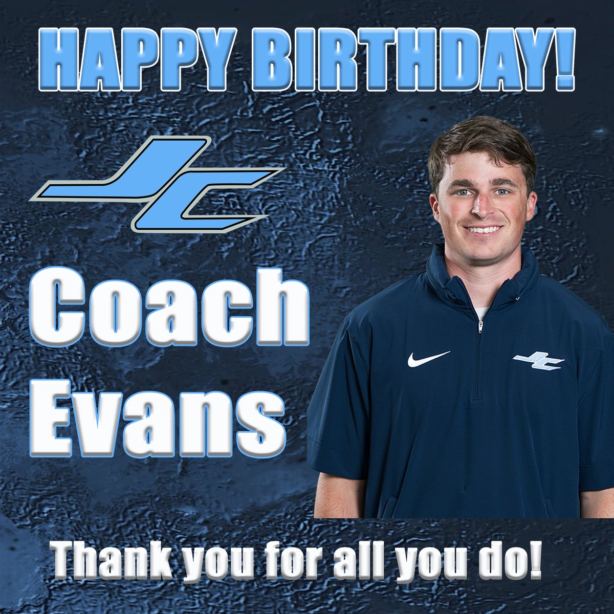 JCJetsFootball's tweet photo. Jets Fans, We want to wish Coach Evans a VERY Happy Birthday! @coach_evans4 https://t.co/Wznzhm7gED