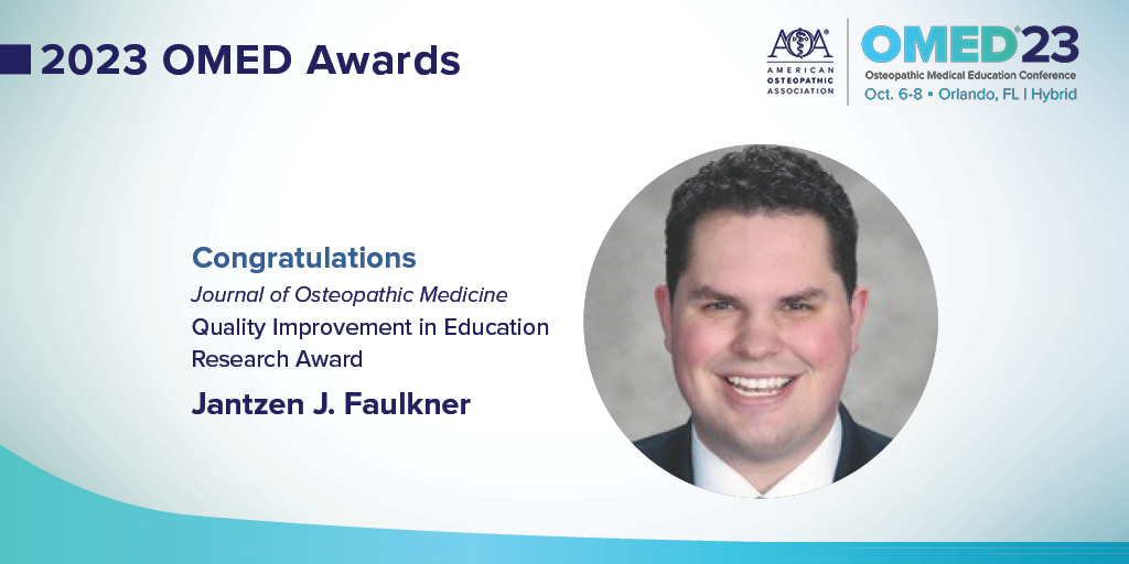 Congratulations to the #OMED23 award honorees celebrated at this year's conference in Orlando, Florida! During the annual convention, the AOA presents awards to individuals and organizations who exemplify the distinction of osteopathic medicine. bit.ly/3rHxx97
