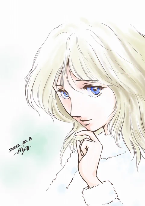 オリキャラです。 安定の昭和絵柄～  #オリキャラ #オリジナルイラスト
