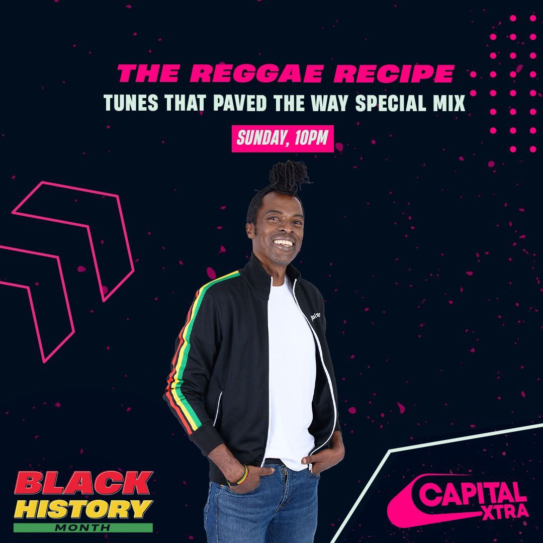 . @raskwame has a special show planned tonight where he’ll be doing a ‘tunes that paved the way’ mix for black history month on #thereggaerecipe 🙌

lock in on @globalplayer at 10pm to listen 🔥