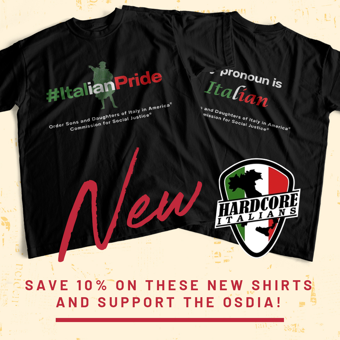 Sons_of_Italy's tweet photo. October is Italian Heritage Month! Join Hardcore Italians and OSDIA and celebrate your Italian Heritage with these new tees!
Purchase Here --> https://t.co/FRM3225ktd
Use coupon code OSDIA10 for 10% off during the month of October! 🇮🇹
#SonsofItaly #ItalianPride #ColumbusDay https://t.co/OhvZ6dpzxl