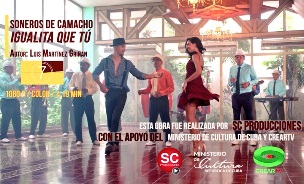 Estreno en @CrearTvCultura de videoclip al Septeto "Soneros de Camacho", realizado en #Camagüey por SC Producciones, tiene más de 800 visualizaciones. En saludo a #JornadaCulturaCubana podrá verse proximo sábado en programa "Mediodía en TV" #CubaEsCultura 
youtu.be/lvYX8rRUXVQ?si…