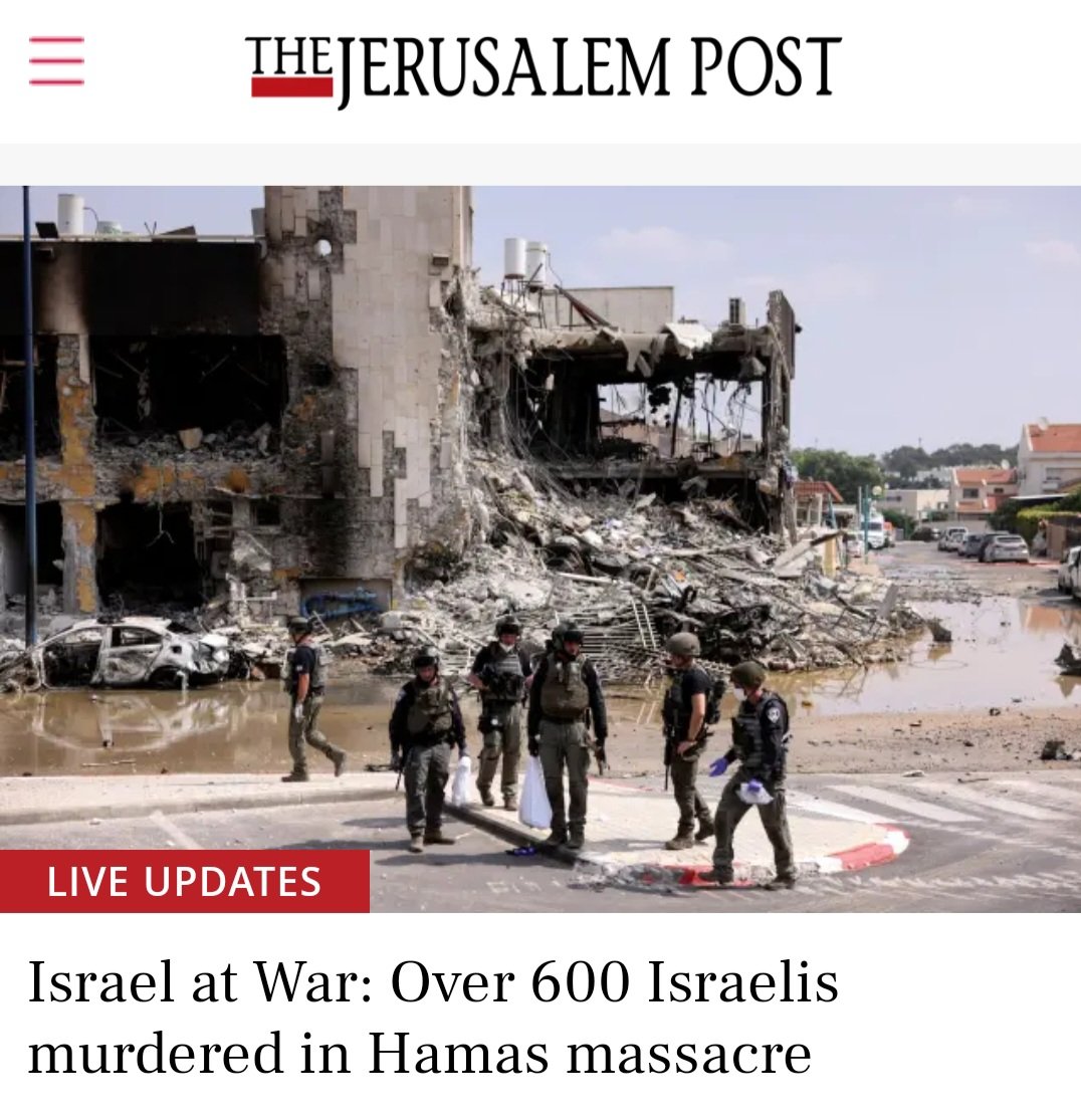 David Jacobs (@drjacobsrad) on Twitter photo Over 600 Jews were murdered yesterday.
Many were in their homes. Many were killed in front of their family. Many were women. Many were children. Many were elderly.
Hamas is a terrorist group. Rallies in support of these terrorists must not be allowed to happen.
<a href="/oliviachow/">Olivia Chow</a> Over 600 Jews were murdered yesterday.
Many were in their homes. Many were killed in front of their family. Many were women. Many were children. Many were elderly.
Hamas is a terrorist group. Rallies in support of these terrorists must not be allowed to happen.
<a href="/oliviachow/">Olivia Chow</a>