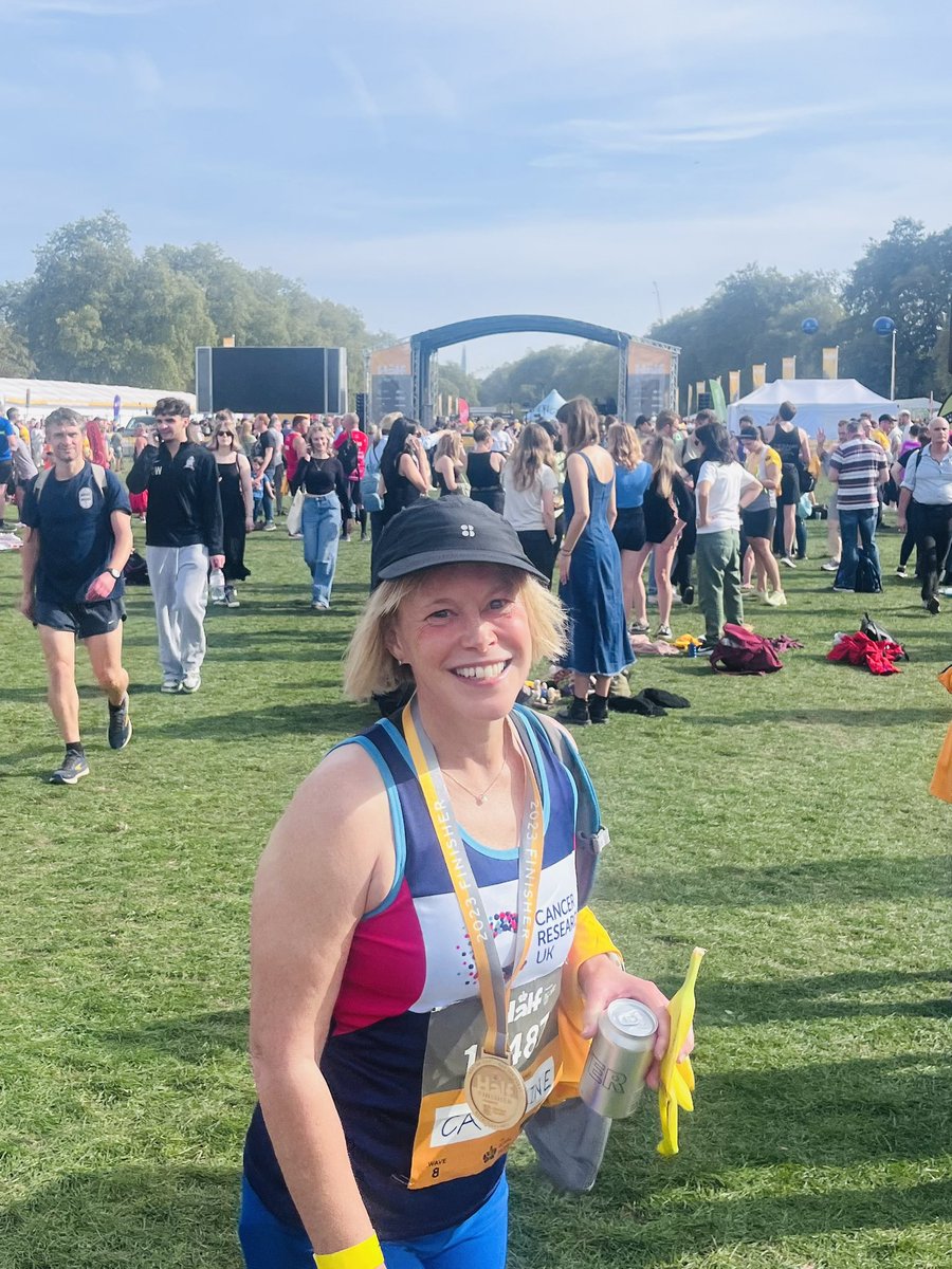 Done!! Amazing morning at #RoyalParksHalf. Thanks for all the sponsorship and brilliant support from @CR_UK   The sofa has never felt so good…