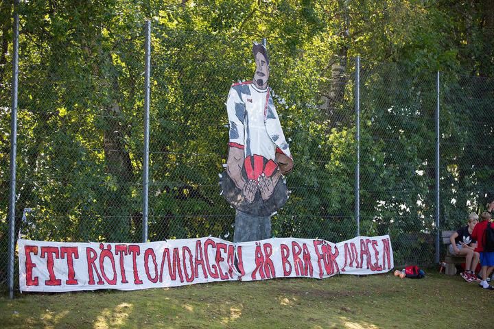 SvenskSupport's tweet photo. Säsongens tifon för Hossmo BK som efter den sista omgången lyckas hålla sig kvar i Div 4, Kalmar https://t.co/fZbzDad8gk