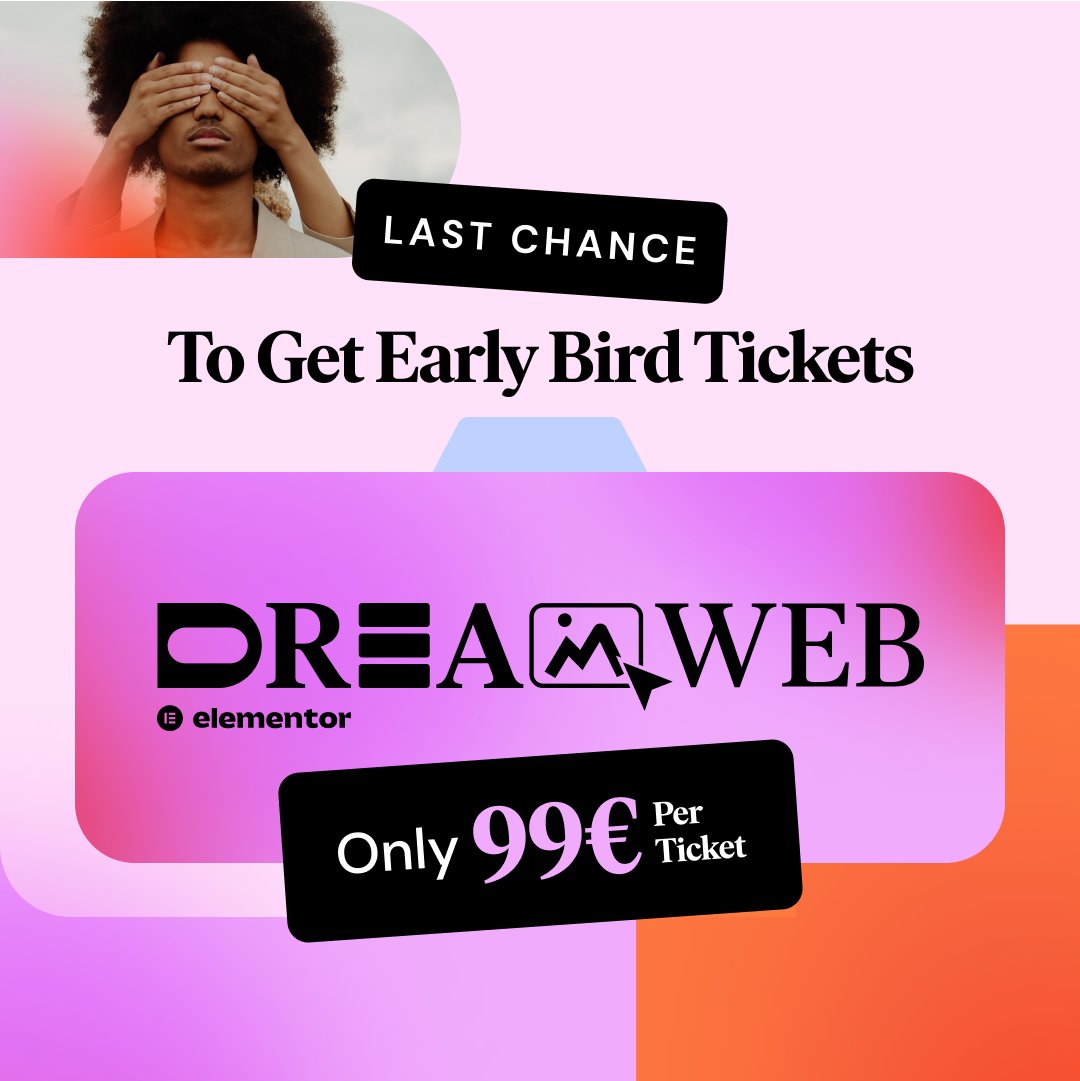 elemntor's tweet photo. ๐คฉ Join our team in Berlin at our first-ever #DreamWeb Conference, where hundreds of #WordPress and #Elementor professionals gather to share knowledge and passion. Tickets are now available ๐ฅ
https://t.co/oMrBfyNJvG https://t.co/4JvzLKkmtW