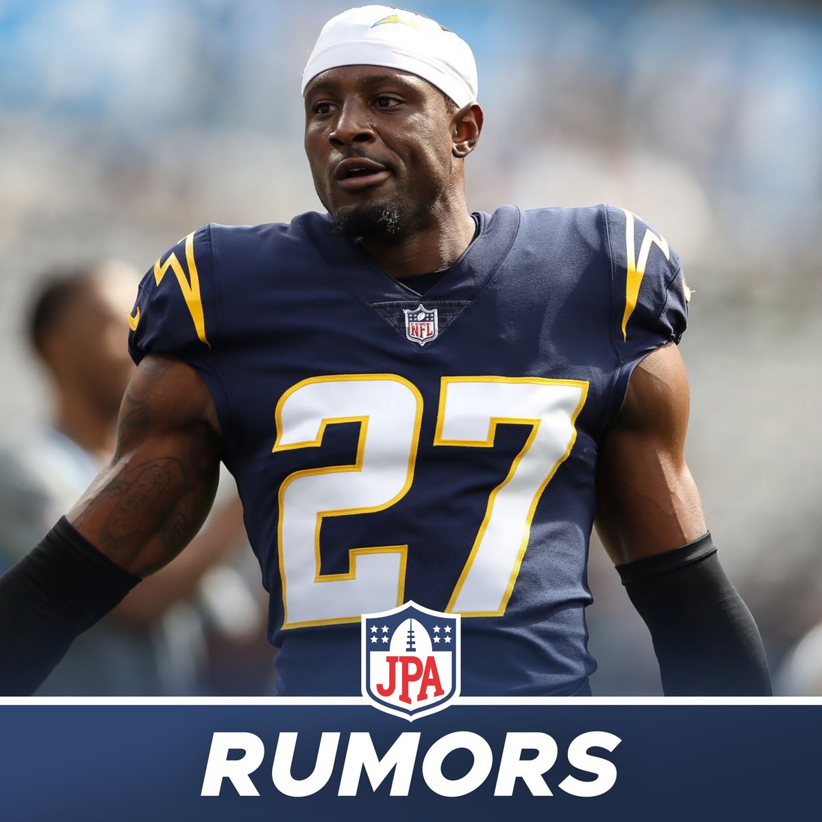 jasrifootball's tweet photo. 𝗥𝗨𝗠𝗢𝗥𝗦: Former #Chargers CB JC Jackson “refused” to go into the game for the #Chargers even when a teammate was injured and needed to come off the field, per @RapSheet 

He had his shoes untied and repeatedly refused to go in the game. This was the proverbial “last straw” that ultimately led to him being traded.