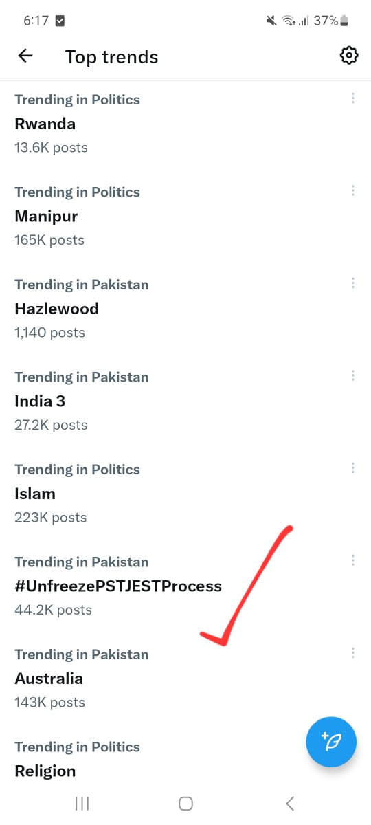 Muhamma10020346's tweet photo. Top trends list
#UnfreezePSTJESTProcess #UnfreezeProcessPSTJEST #PSTJEST #RemoveBanOnPSTJEST #CMsindhppp https://t.co/du1dRqM0iT