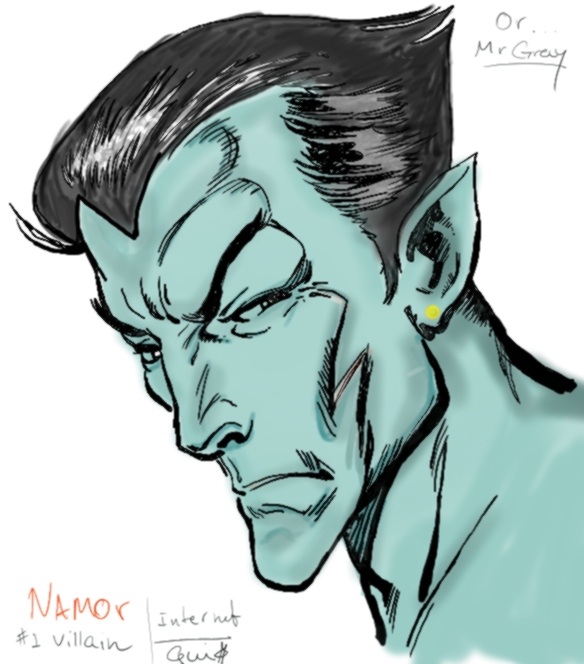 Namor' -
-Pintado por mim.
-Painted by me.

#villain #namor #aquaman #digitalart
#ubuntu #krita #wacomtablet