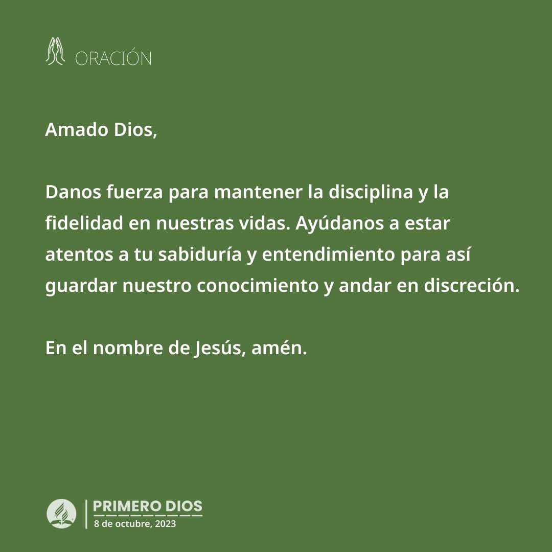 ¿Te esfuerzas por mantener la disciplina y la fidelidad en tu vida?

📘 El capítulo 5 de Proverbios nos enseña la importancia de la disciplina y las consecuencias de ceder a la tentación. 

#PrimeroDios #ReavivamientoYReforma  #DevocionalDiarioCG #RPSP