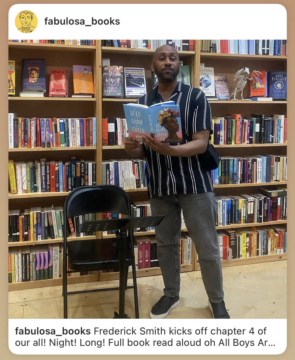 fsmith827's tweet photo. Enjoyed being part of the Read for Filth Benefit event on Saturday, 10/7/23 at Fabulosa Books in San Francisco. I read from @IamGMJohnson's All Boys Aren't Blue. Others read, too. Fun! โ๐พ๐๐#BannedBooksWeek #SanFrancisco #FabulosaBooks #CastroDistrict #LGBTQBooks #ReadForFilth https://t.co/dUIAlNQNJz