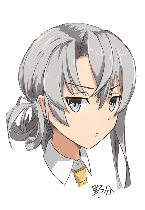 「asymmetrical hair grey hair」 illustration images(Latest)