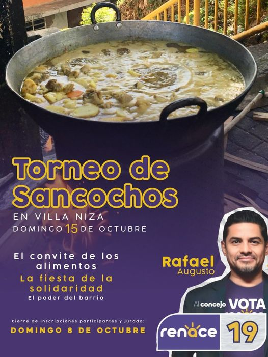 augustrepo's tweet photo. Hoy estaremos terminando de inscribir los parches del barrio que van a participar y a las personas que quieran ser jurados en este certamen gastronómico.
Todo el mundo invitado el 15 de octubre a Villa Nice...
#Renace19concejaldemedellín
#ElPoderDelBarrio
#SeguimosSeguimos https://t.co/wdF6TbJ1H6
