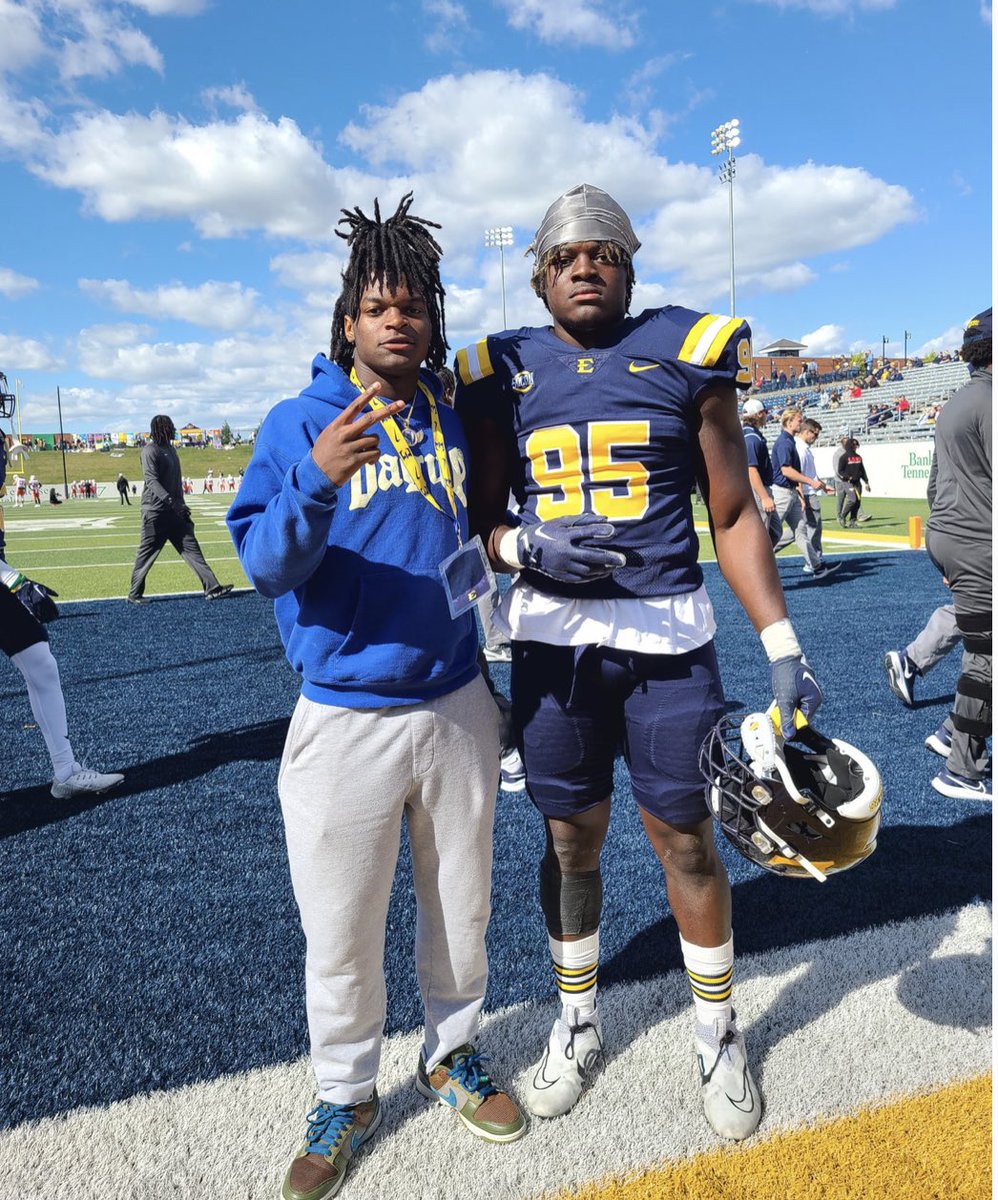 #AGTG blessed to receive my first offer from ETSU and thank you for the great hospitality yesterday 🏴‍☠️🏴‍☠️ <a href="/SwickONE8/">Drew Swick</a> <a href="/CoachBeck56/">CORY BECK 🦅🏈</a> <a href="/jonmega12/">Juan Daniels</a> @the006beast <a href="/CollinsHillFB/">Collins Hill Eagles Football</a> <a href="/Dallas_Dickey13/">Dallas_Dickey</a> <a href="/BLinnell2/">Coach Linnell</a> <a href="/coachMMartin54/">Marvin Martin</a> <a href="/bna424/">Brian Na</a> <a href="/JBeverlyCoach/">Jonathan Beverly</a>