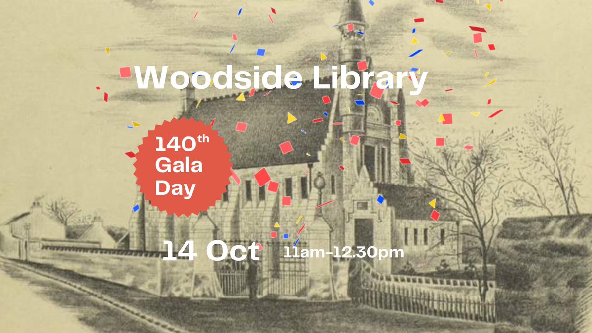 It may be that #LibrariesWeek is coming to an end, but next weekend we are joining Save Woodside Library with an outdoor gathering to celebrate the 140th anniversary of Aberdeen’s oldest library. Join us next Saturday 11 am-12.30 pm.