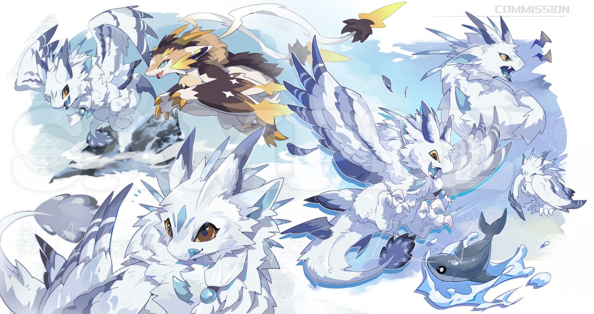 🕊🐲
#furryart #commissions #originalcharacter #dragon #イラスト