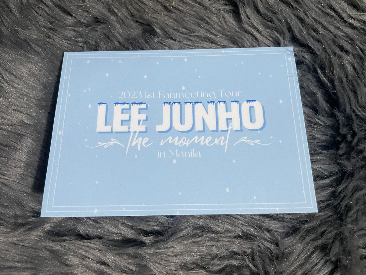 eterniteeph17's tweet photo. #ecphActualPhoto 🐨
#LeeJunho : ‘the moment’ in Manila 2023 Ticket Holder
💛 Coat: Matte
💛 Version: B
#LeeJunHoInManila #이준호 #2PM #KingTheLand #TheRedSleeve #Confession #WokOfLove #JustBetweenLovers #GoodManager #wts #lfb #ticketholder https://t.co/N3jZSOY22M