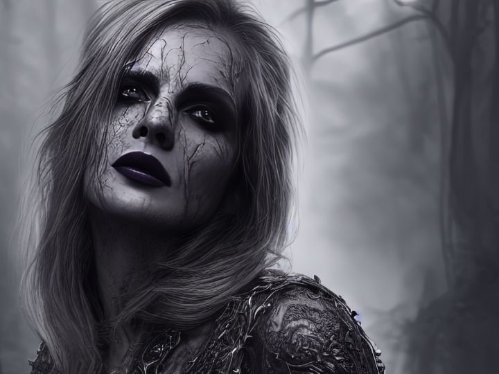 AllenPolley2020's tweet photo. Art of the Day: "Death Herself". Buy at: https://t.co/Vpxt0YNoeU https://t.co/ixHIU70Bxo