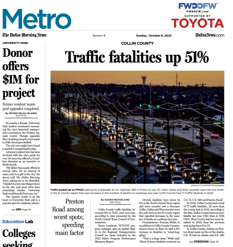 and yet, the driving death cult continues, and we spend more and more on road building. #dallaslogic