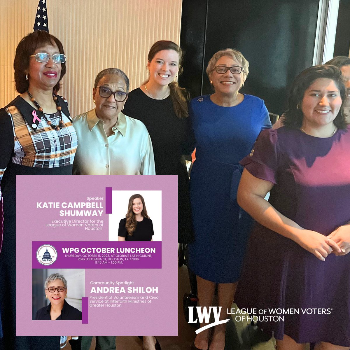 LWVHouston's tweet photo. 🏛️ We had a special day at the Women Professionals in Government Luncheon getting to hear our executive director, Katie Campbell Shumway, speak to so many wonderful Houston leaders!

#houstonwomen #womeningovernment #houstonnetworking #houstongovernment #lwvhouston #houstonevents https://t.co/2cEMhDyuLf