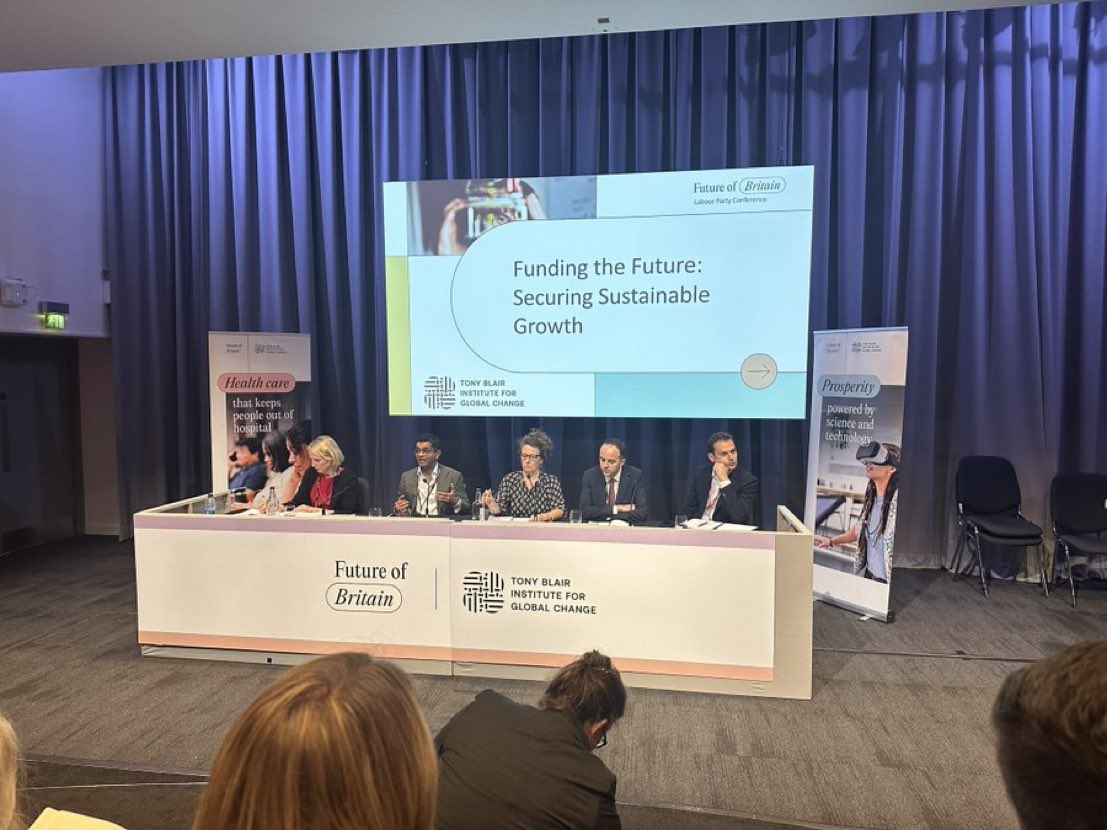 Jeegar Kakkad (@jeegarkakkad) on Twitter photo At #Lab23 discussing growth with <a href="/greenmiranda/">Miranda Green</a> <a href="/jamesmurray_ldn/">James Murray</a> <a href="/EmmaforWycombe/">Emma Reynolds for Wycombe 🌹</a> & @joshsimonstweet #futureofbritain
Here’s how <a href="/InstituteGC/">Tony Blair Institute for Global Change</a> think tech/AI (institute.global/insights/polit…) pension reform (institute.global/insights/econo…) & planning reform institute.global/insights/econo…) can fuel growth At #Lab23 discussing growth with <a href="/greenmiranda/">Miranda Green</a> <a href="/jamesmurray_ldn/">James Murray</a> <a href="/EmmaforWycombe/">Emma Reynolds for Wycombe 🌹</a> & @joshsimonstweet #futureofbritain
Here’s how <a href="/InstituteGC/">Tony Blair Institute for Global Change</a> think tech/AI (institute.global/insights/polit…) pension reform (institute.global/insights/econo…) & planning reform institute.global/insights/econo…) can fuel growth