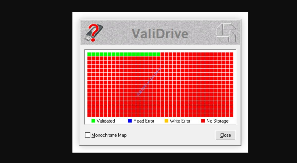 landiantech's tweet photo. 新鲜软件出炉!#ValiDrive - 专供检测虚假 U 盘 / 移动硬盘,快速识别扩容盘。
下载地址:https://t.co/Gpow02Fh3M
开发者 Steve 从亚马逊上购买了 12 个廉价 1TB/2TB U 盘,毫无疑问,它们都是扩容盘,实际容量只有 64GB,用软件修改固件让系统识别为 1TB/2TB。
这类盘的危害非常大,例如你准备重装系统将照片全部复制到 U 盘里备份,由于 U 盘只有 64GB 空间,超出的部分虽然可以显示文件名、大小、日期,但实际上并未写入成功。
当你准备恢复的时候就会发现这些文件全部是空白的,无法打开。
为此资深软件工程师兼安全研究人员 Steve 推出这款不到 100K 的小工具,该工具可以对不同的块进行随机检测,看看写入的文件能不能被正常读取,然后进行标记。
本文配图中,这款 U 盘只有一丢丢绿色的块,其他都是红色的,红色的就代表是假块。
建议用户在购买 U 盘或移动硬盘后使用前进行测试,如果存储器中有数据请勿测试,以免造成数据被覆盖导致丢失。
另外蓝点网检查了 Steve 购买的这 12 款 U 盘链接,原产地或发货地都是...