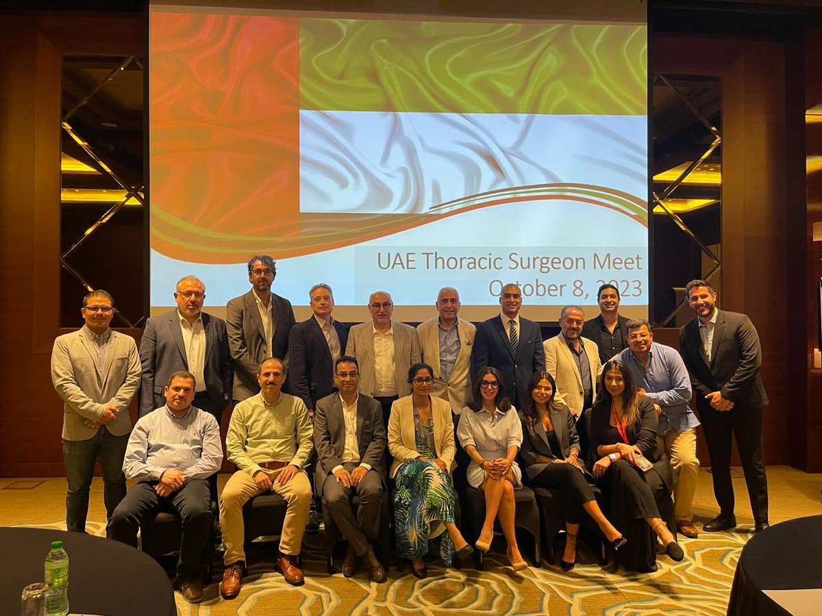 Congratulations to our very 1st UAE Thoracic Surgeons Meet at Intercontinental Dubai today. We hope to continue meeting often and aim to develop a society of our own soon where we can promote our field. Thank you Ethicon for making this possible!!!