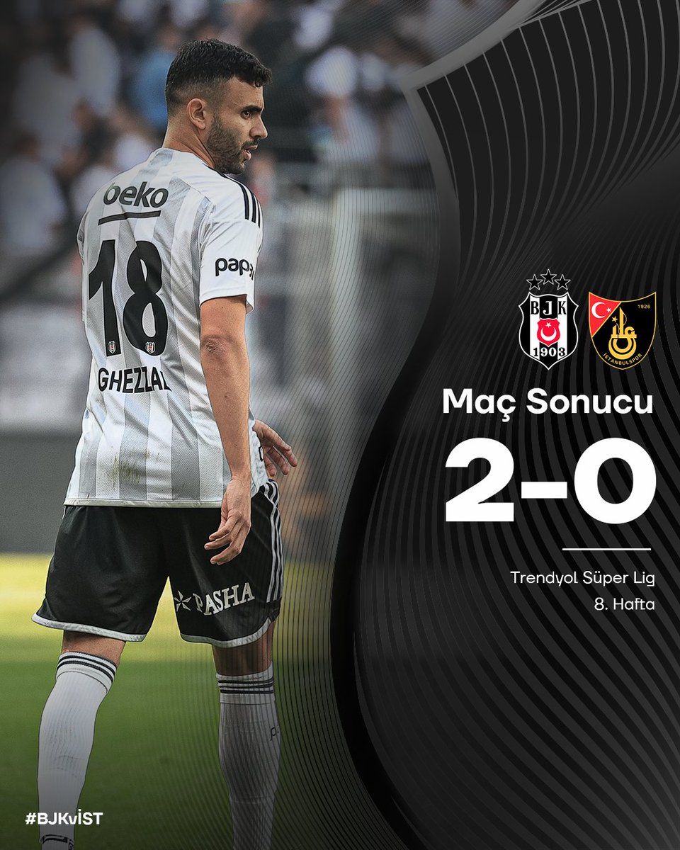 Evimizde 3 puan bizim.  💪🦅

Beşiktaş 2-0 İstanbulspor 

🦅  | #BJKvİST