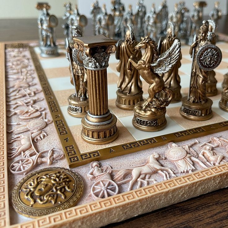 TheWarKitchen's tweet photo. Pantheon Chess Set https://t.co/yYTWA1Wzyt