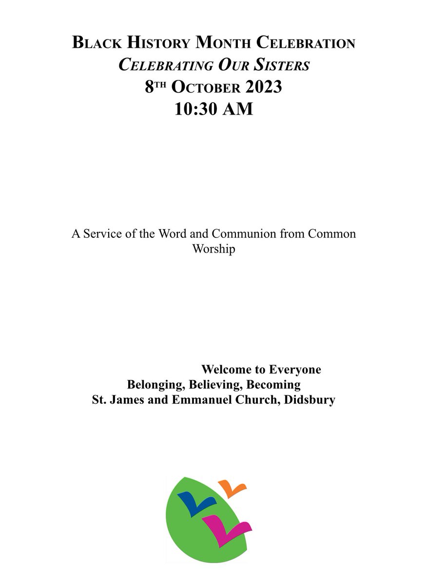 #BlackHistoryMonth celebration at @stjamesemmanuel. Scripture, Poems, Music & Preaching. Thanks to Revd Bev for preaching on Gal 3 for us. @EveryoneChurch @DioManchester @DoMRIJG Thanks to my TI for making it happen! @NicholasBundock! @InclusiveEvos @AnglicanWorld @BhmUK