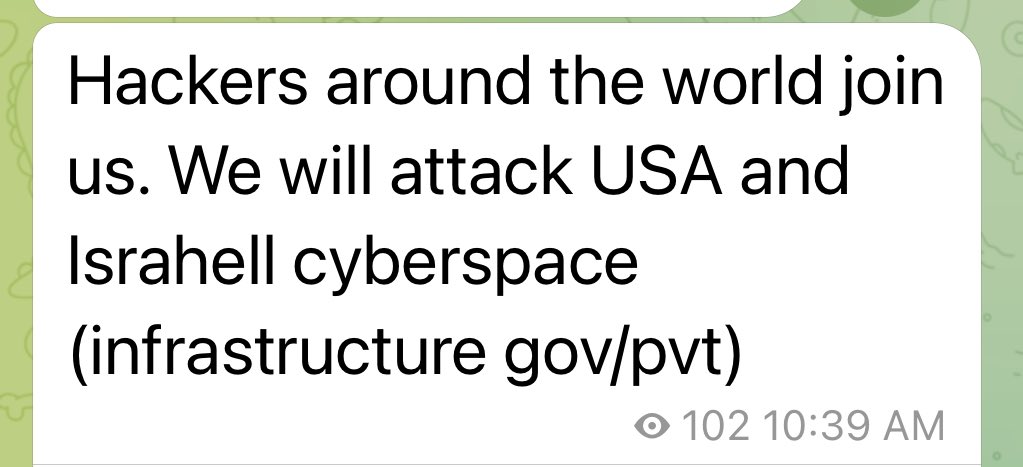FalconFeedsio's tweet photo. Palestinian hacker group Ghosts of Palestine is inviting hackers around the world to attack Israel’s and US private and public infrastructure.
#CyberAttack #Threatintel #IsraelPalestineConflict https://t.co/cVRm4loT8A