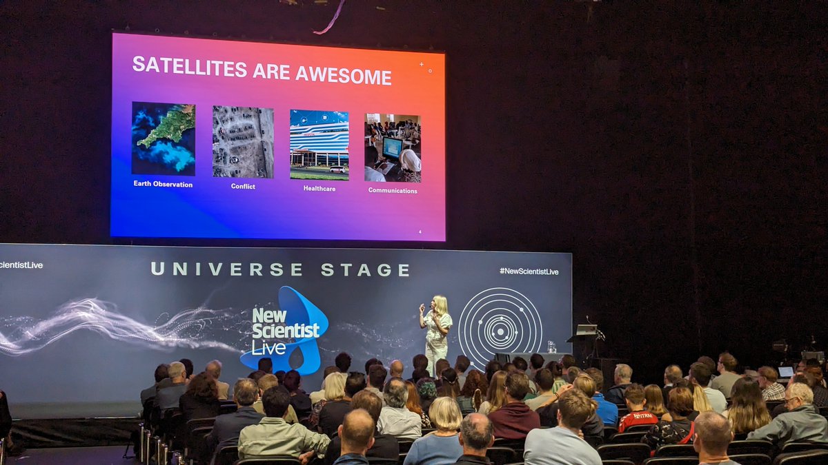 Really lovely final talk of the day on the Universe Stage at #NewScientistLive as @MelsGoodSpace tells how 10 years of hard work on launching a rocket from the UK all comes down to a few crucial and emotional minutes @newscientist