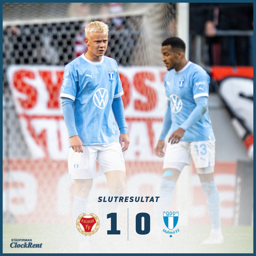 Malmo_FF's tweet photo. Förlust i Kalmar efter ett sent mål från hemmalaget.
#KFFMFF | 1–0 https://t.co/Xe544lT0kz