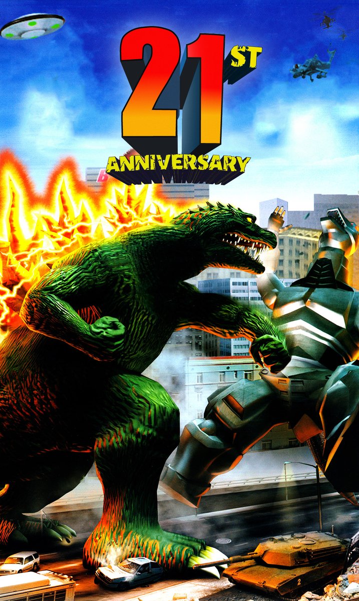 pipeworks's tweet image. 21 years of legendary monsters and epic battles! Happy birthday to the one that started it all, Godzilla: Destroy All Monsters Melee. 🎂❤️