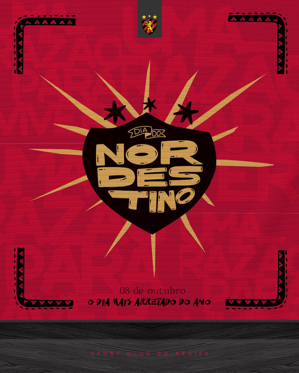 sportrecife's tweet photo. 𝐒𝐨𝐦𝐨𝐬 𝐫𝐞𝐬𝐢𝐬𝐭𝐞̂𝐧𝐜𝐢𝐚. 𝐒𝐨𝐦𝐨𝐬 𝐒𝐩𝐨𝐫𝐭. 𝐒𝐨𝐦𝐨𝐬 𝐍𝐨𝐫𝐝𝐞𝐬𝐭𝐞. Força que engrandece, garra que enaltece e bravura que enobrece! 🦁✊ #DiaDoNordestino https://t.co/ztElaTaID1